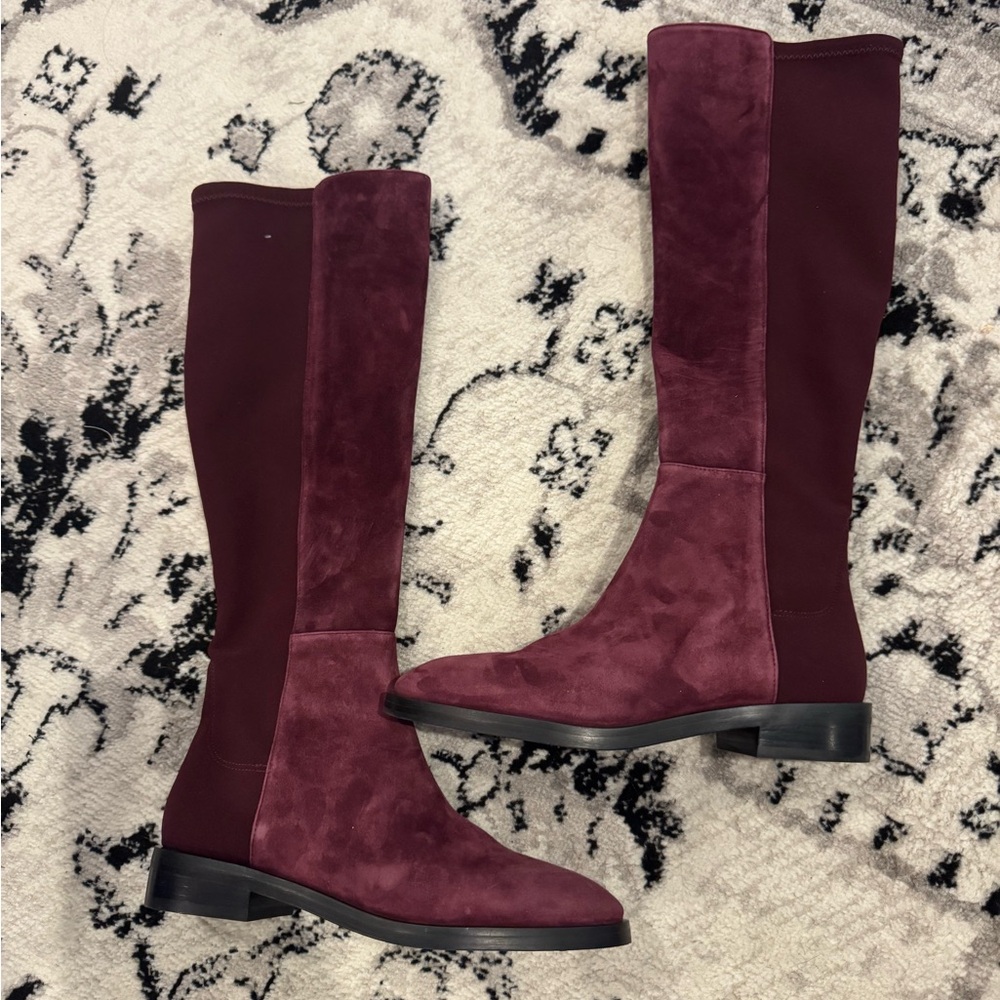 NWT Stuart Weitzman burgundy boots